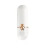 Orbegozo HF 2500 Ventilador de Mano Portátil Blanco/Oro Rosado con Funda